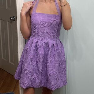 purple sundress